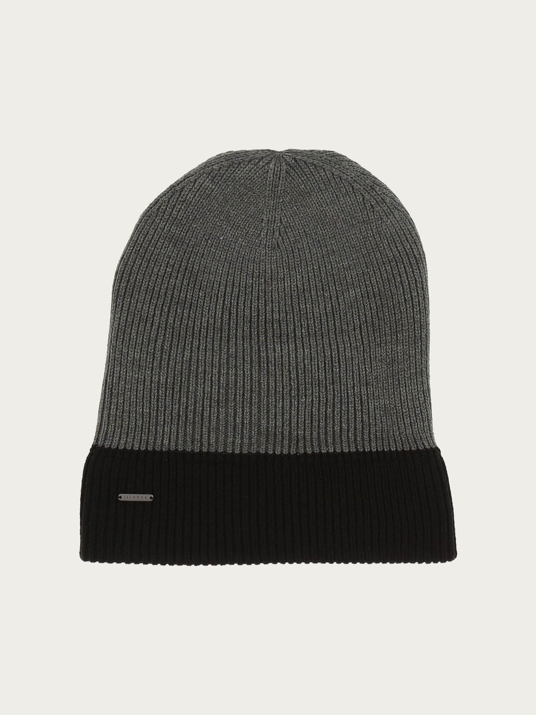 Wendbare gerippte bugatti Strickmütze mit farblich abgesetzem Rand in Wollmischung