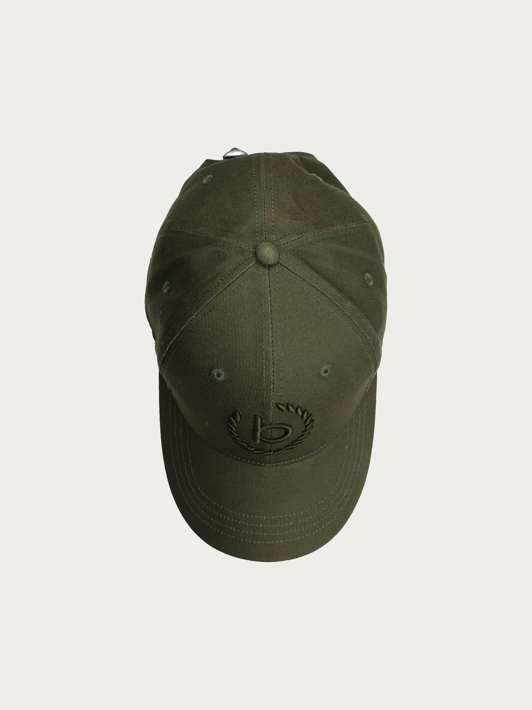 Einfarbige Baseballkappe mit gesticktem bugatti-Logo