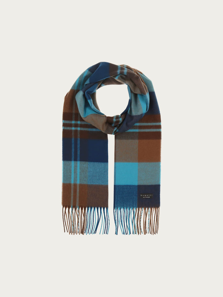 bugatti Cashminkschal mit Karomuster