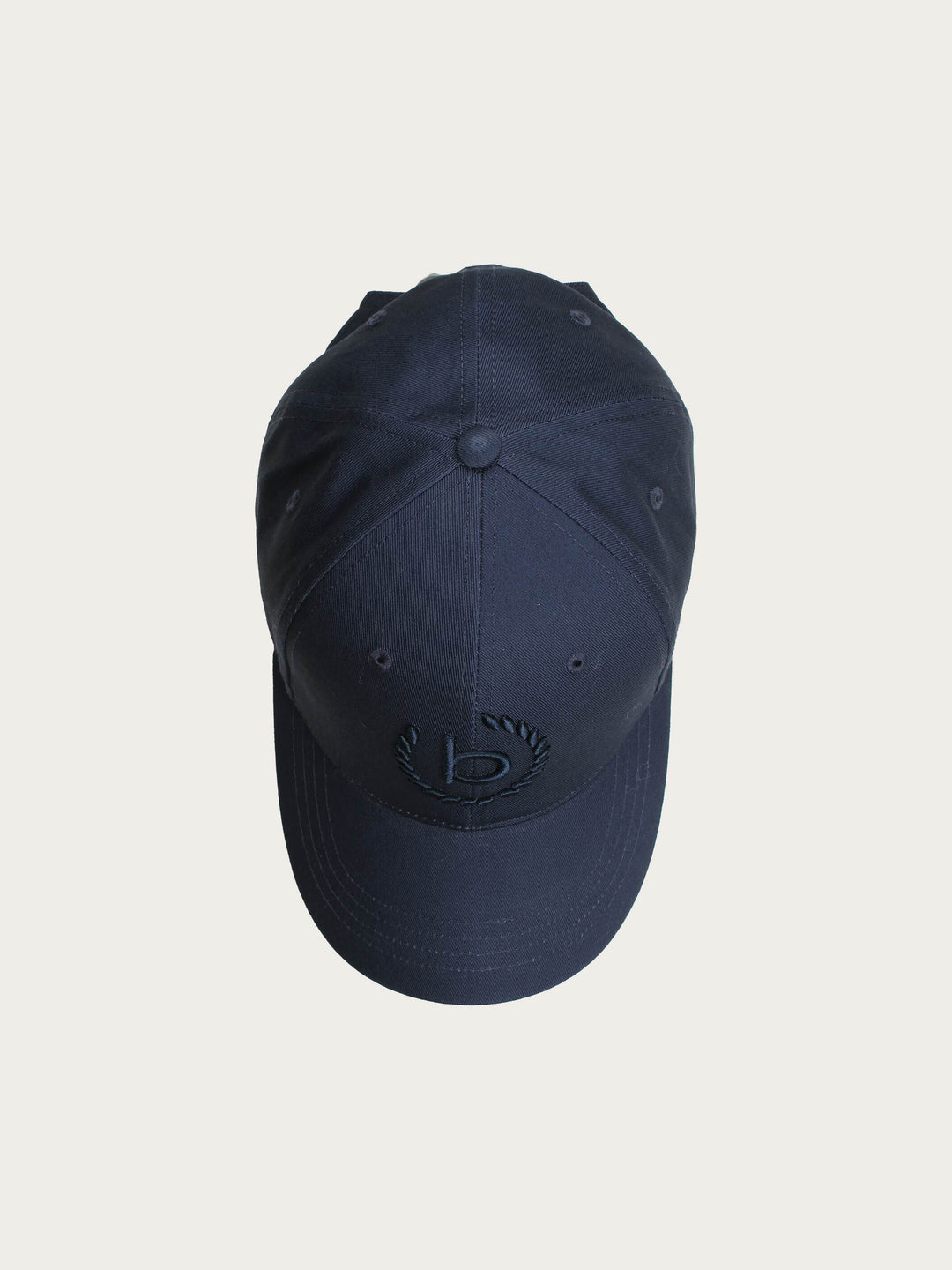 Einfarbige Baseballkappe mit gesticktem bugatti-Logo