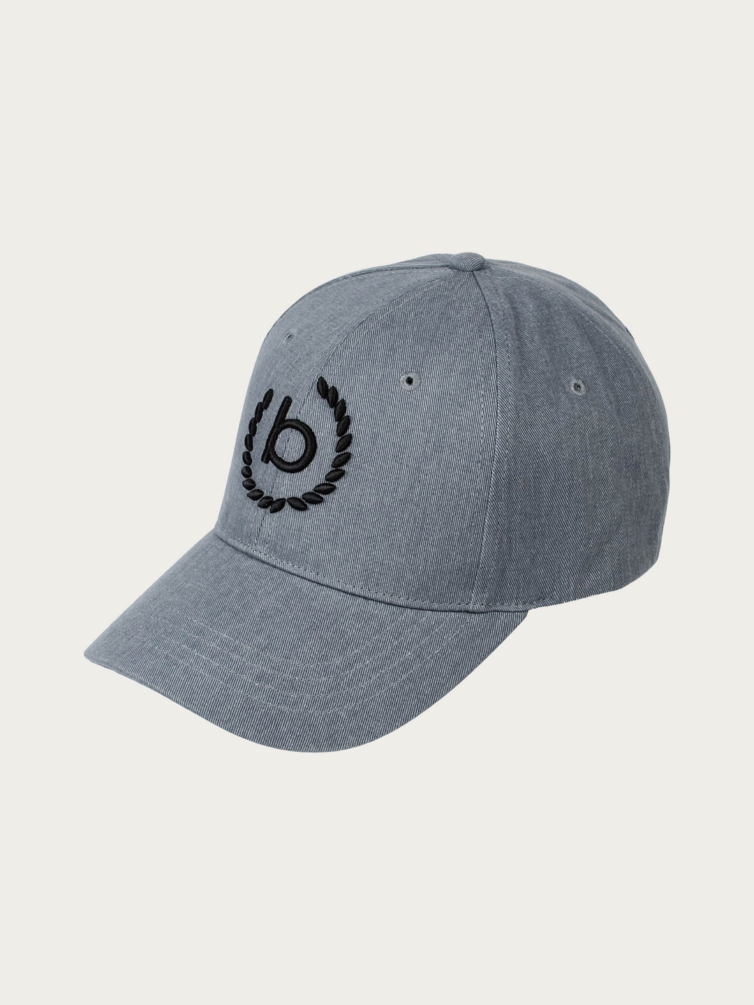 Einfarbige Baseballkappe mit gesticktem bugatti-Logo