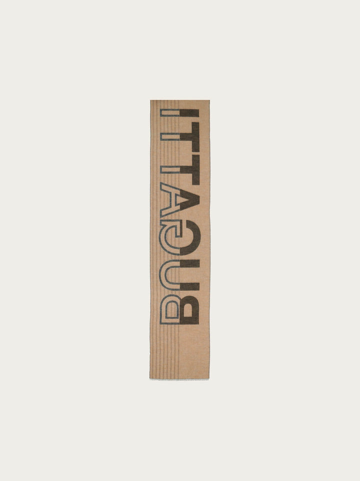 Doubleface Cashmink-Schal mit bugatti-Schriftzug