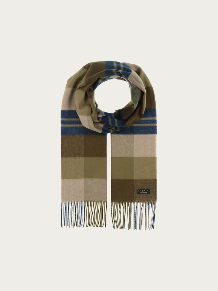 bugatti Cashminkschal mit Karomuster