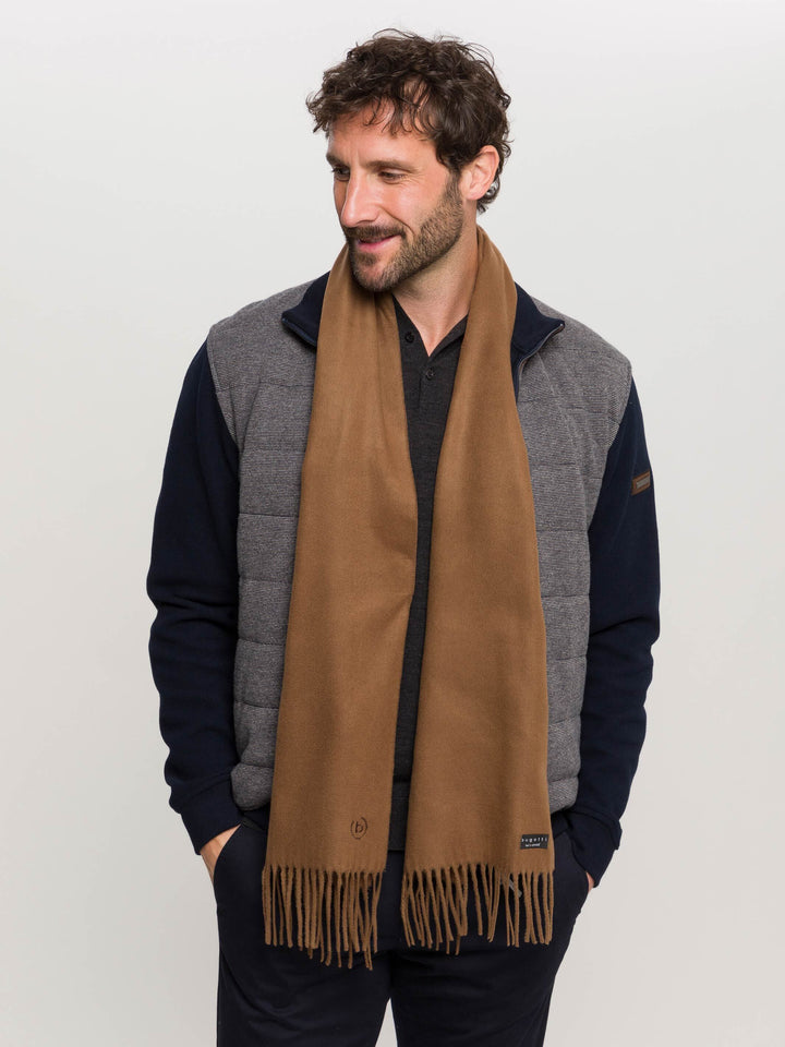 Cashminkschal mit gesticktem bugatti Logo