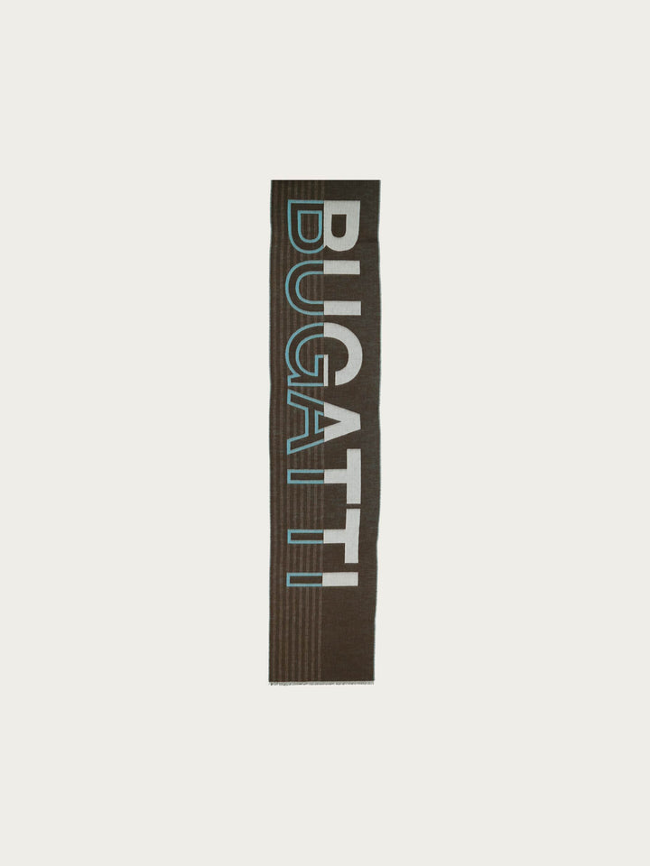 Doubleface Cashmink-Schal mit bugatti-Schriftzug