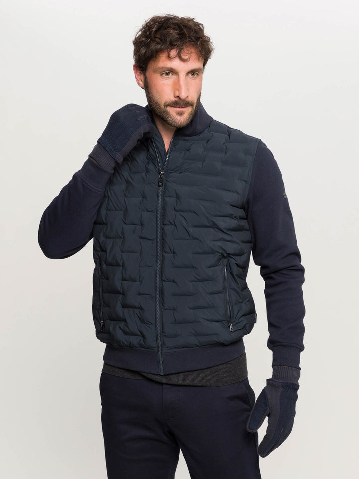 Einfarbige bugatti Handschuhe im Fischgrat-Design