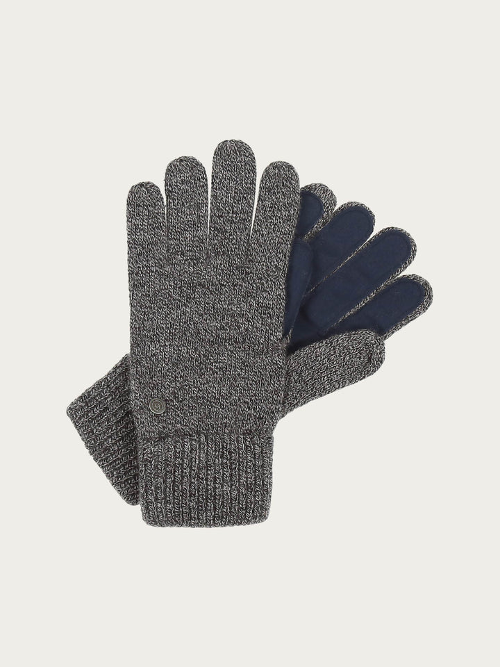Melierte bugatti Strickhandschuhe in Wollmischung
