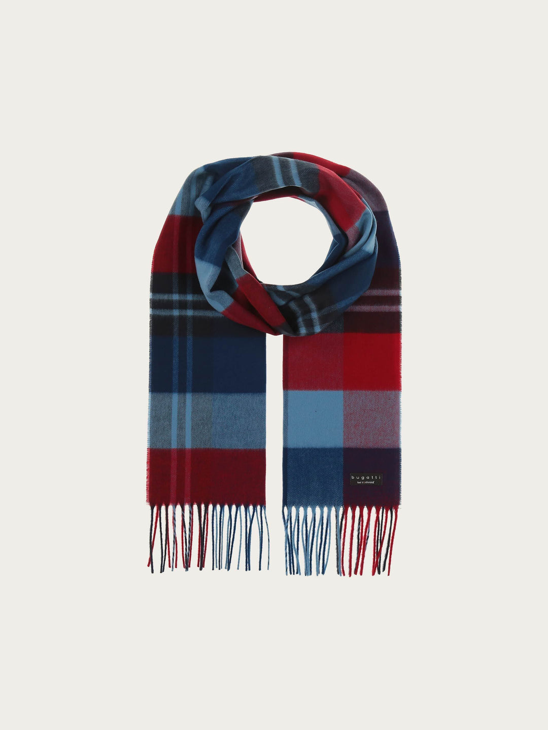 bugatti Cashminkschal mit Karomuster