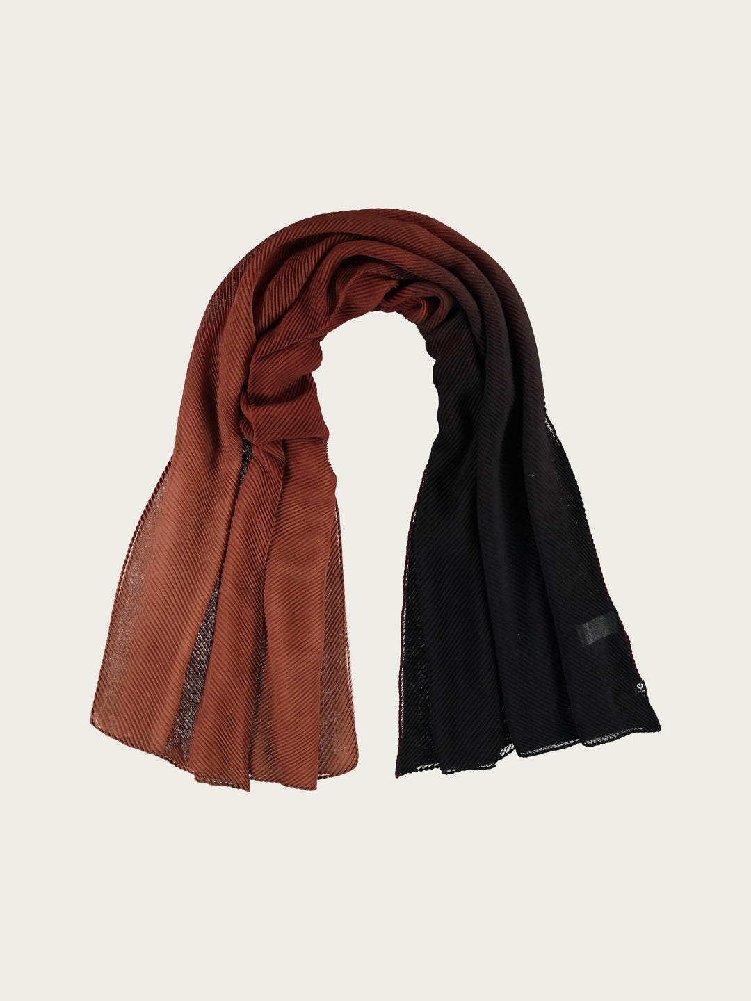 Plissee-Stola mit Ombré-Effekt