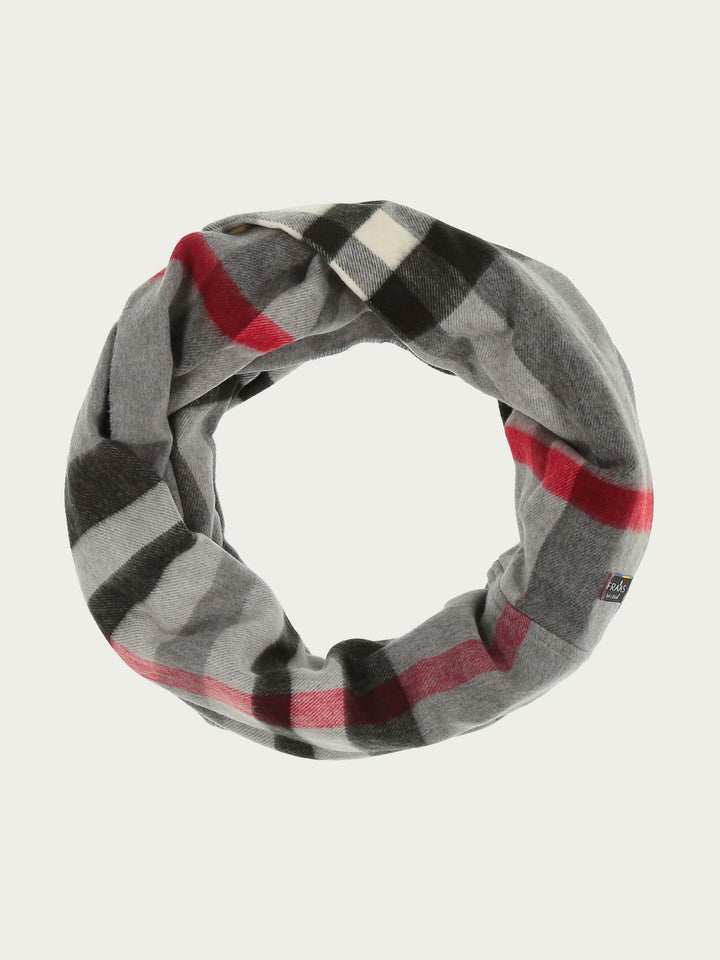 Schmaler Cashmink-Loop mit FRAAS Plaid Karo