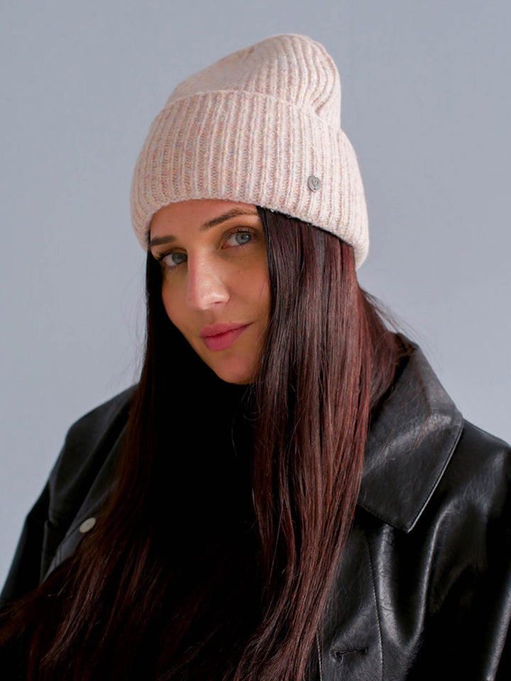 Strickmütze in Wollmischung