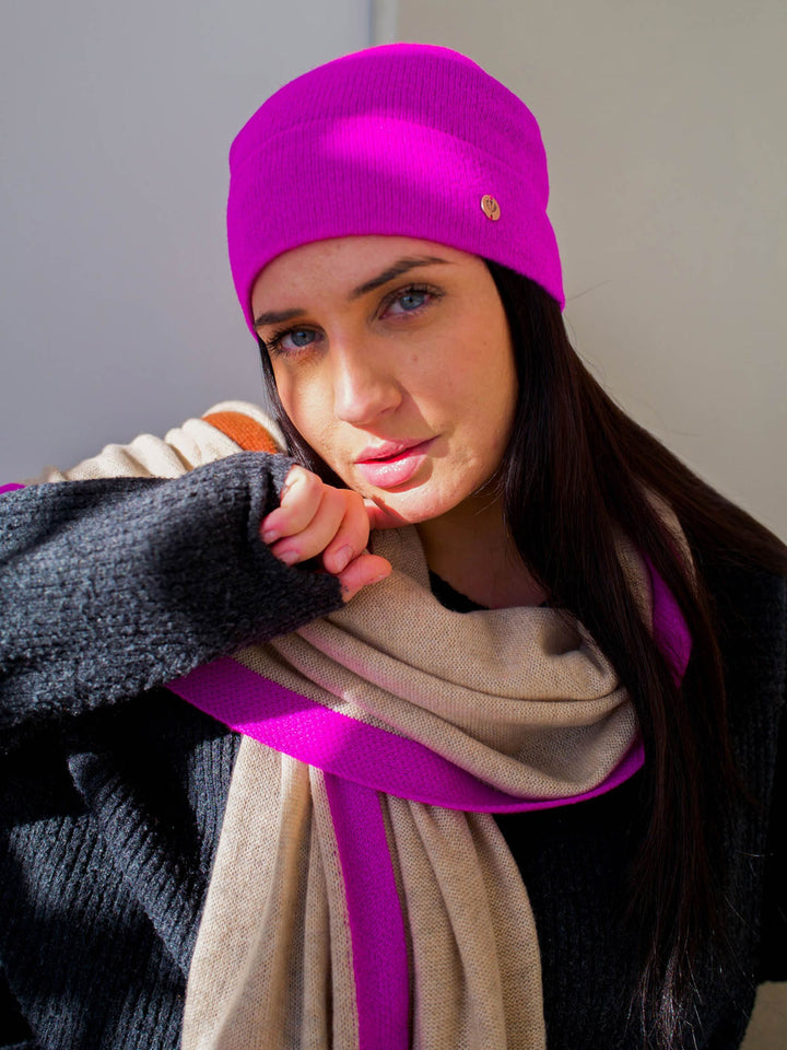 Strickmütze aus reinem Kaschmir