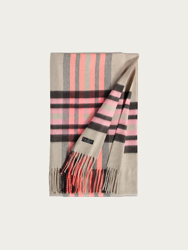 Breiter Cashmink-Schal mit FRAAS Plaid Karo