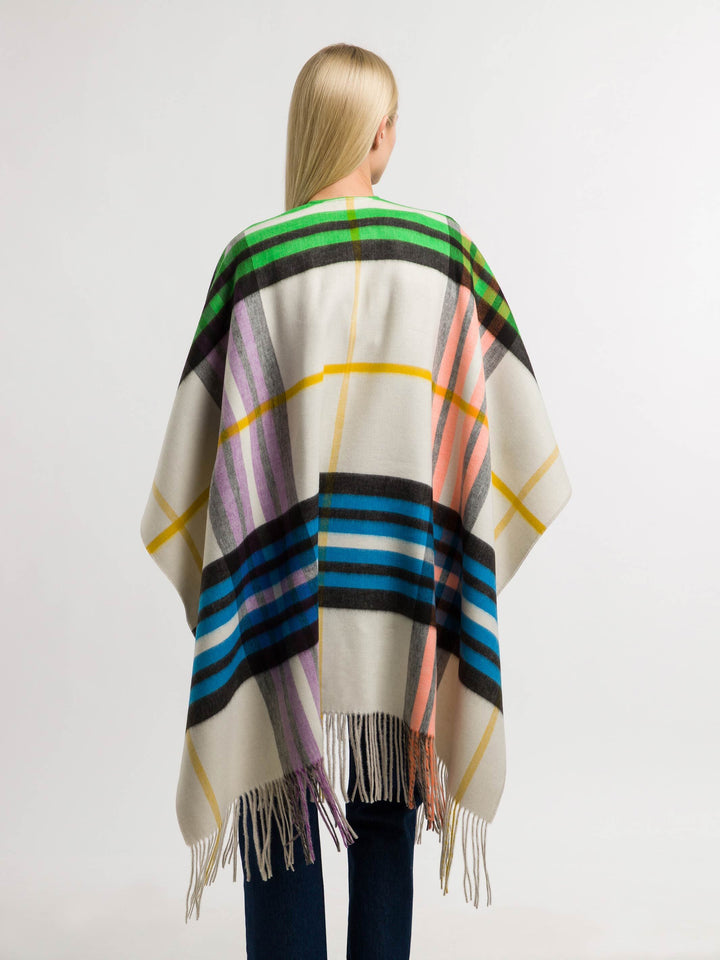 Wendbarer Poncho FRAAS Plaid Karo / Uni
