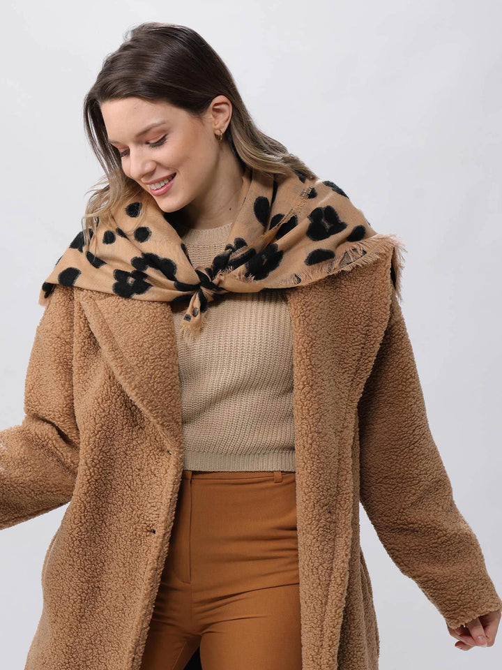 Fil Coupé Schal mit Leo-Design