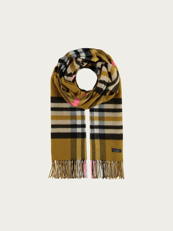 Breiter Cashmink-Schal mit FRAAS Plaid Karo