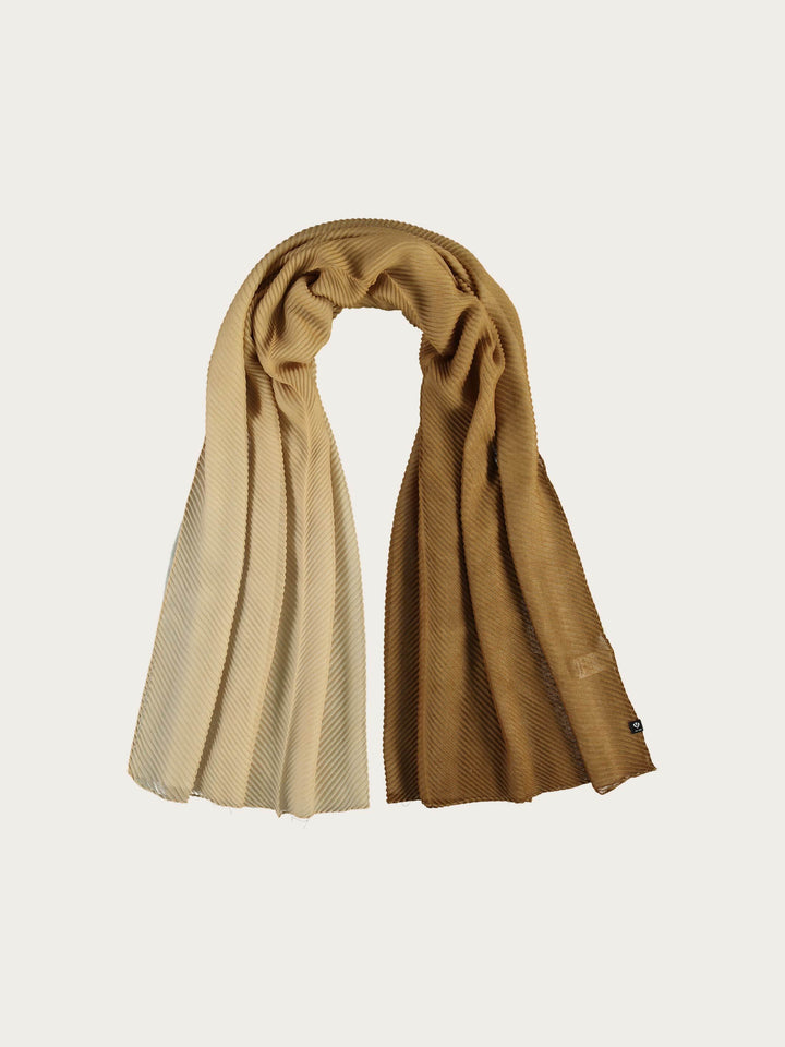 Plissee-Stola mit Ombré-Effekt