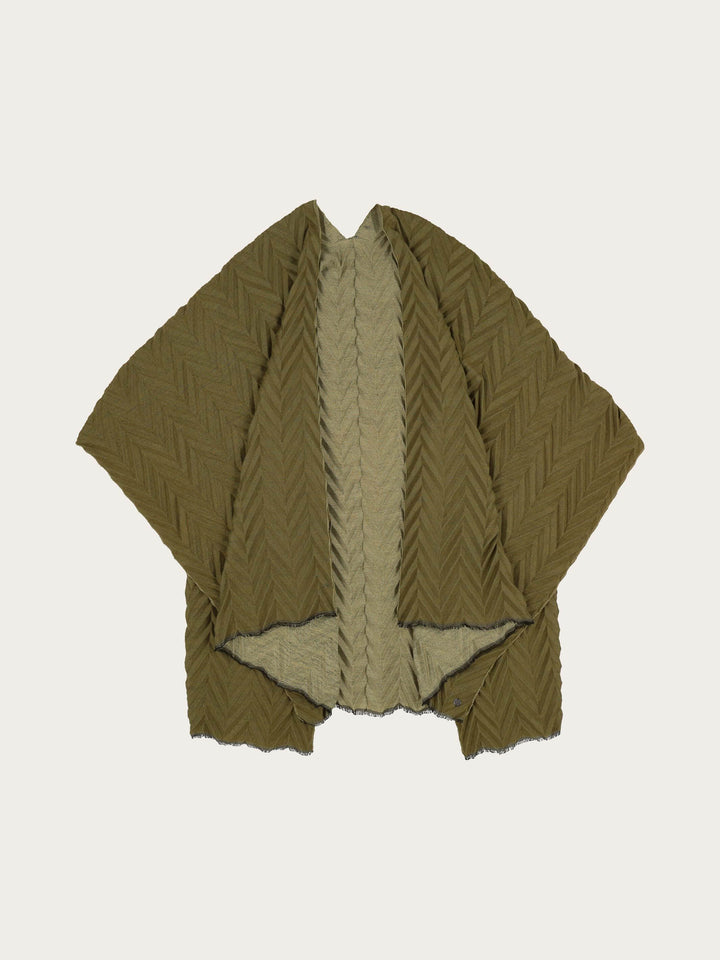 Plissierter Damen Poncho