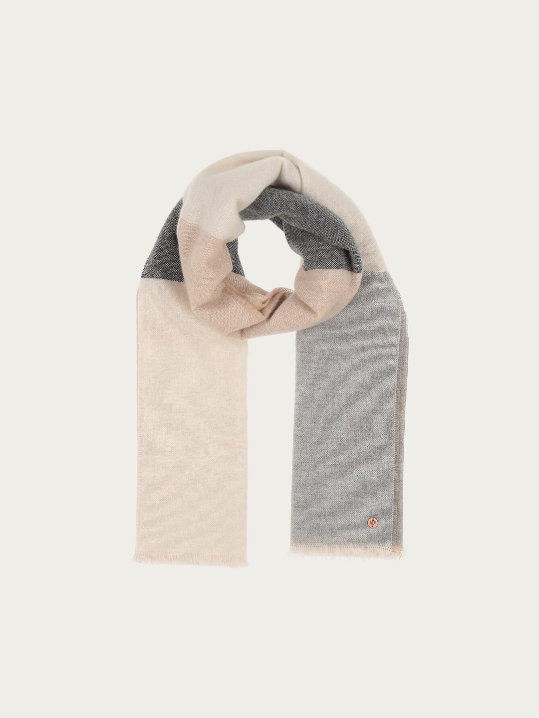 Kaschmirstola mit Block-Karos