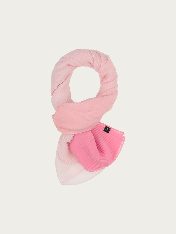 Plissee-Stola mit Ombré-Effekt