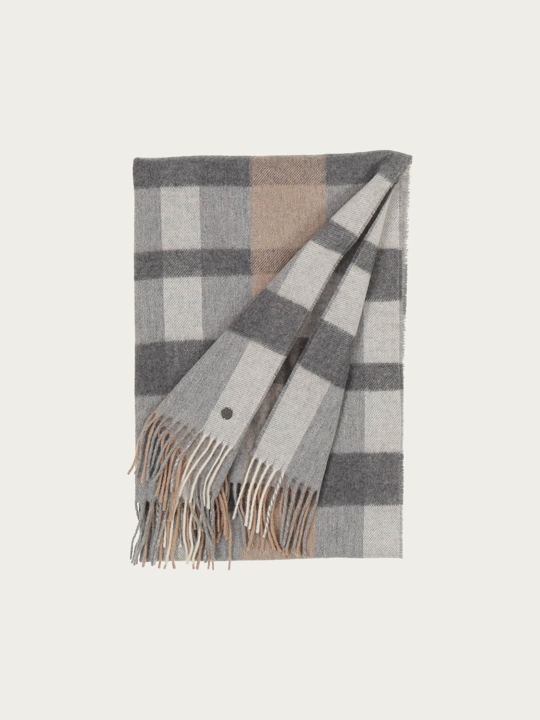 Sustainability Edition - Schal mit Box-Karo in Wollmischung