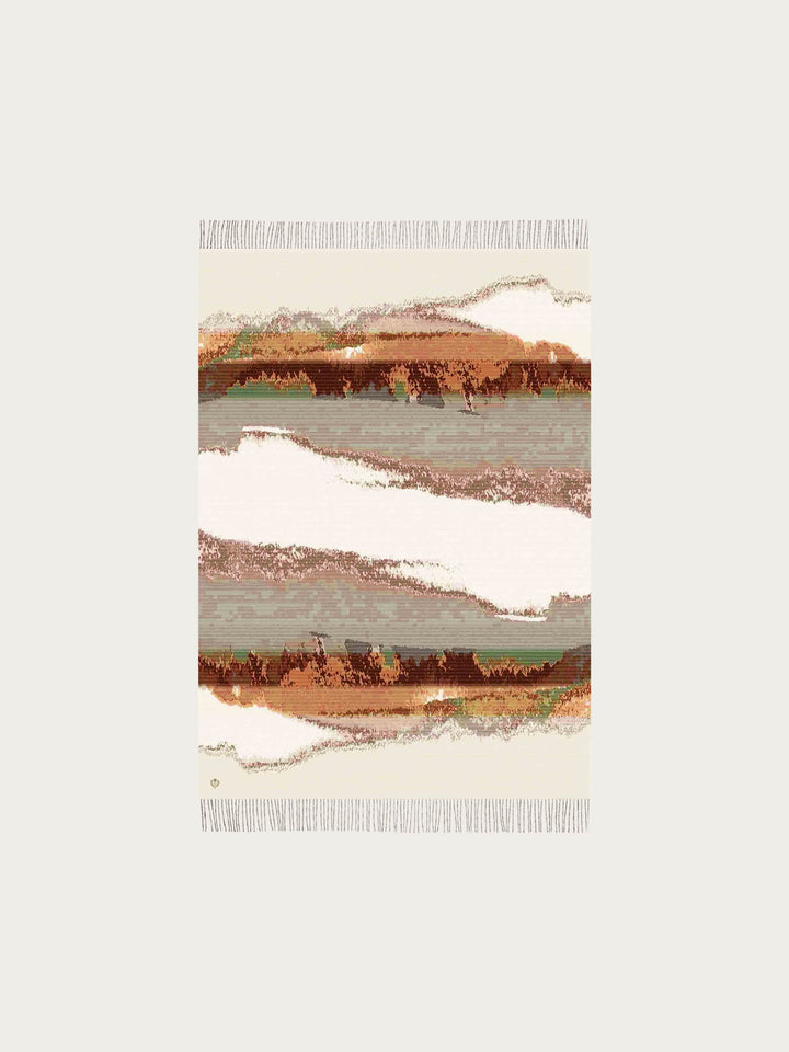 Cashmink-Decke mit Aquarell-Design - Made in Germany