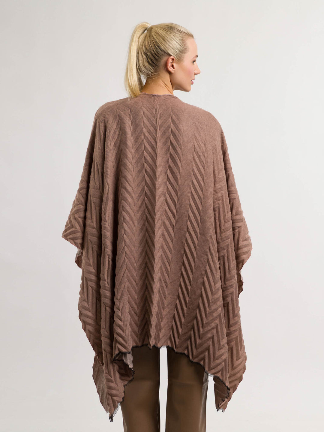 Plissierter Damen Poncho
