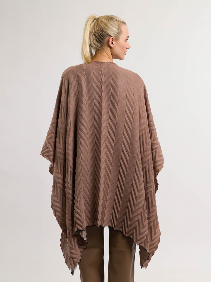 Plissierter Damen Poncho