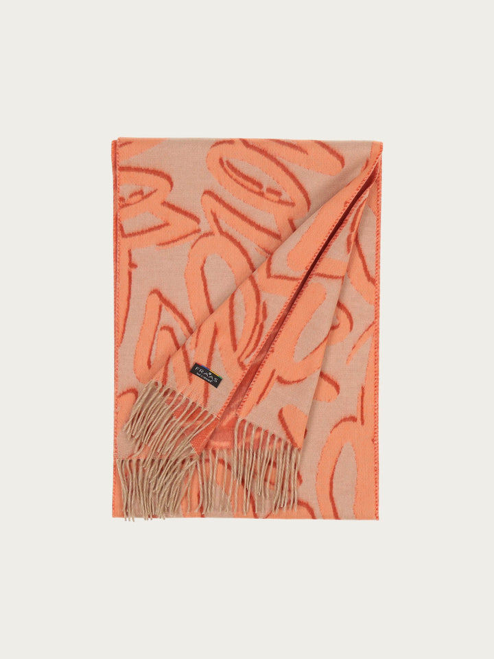 Cashmink-Schal LOVE mit Herz-Design