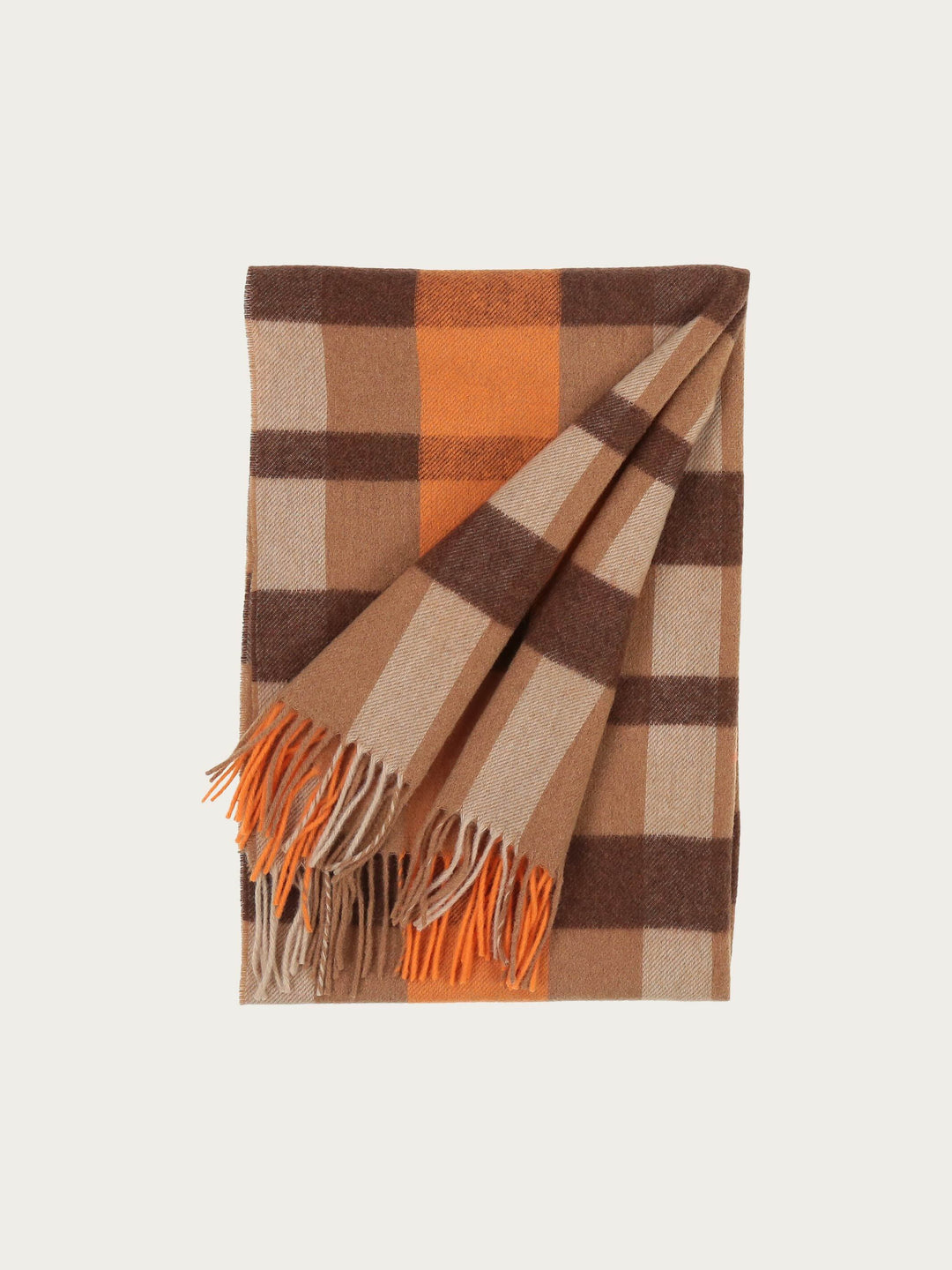 Sustainability Edition - Schal mit Box-Karo in Wollmischung