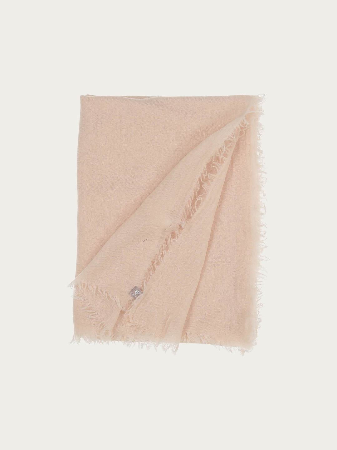 Einfarbige Stola in Seide-Wolle-Mischung