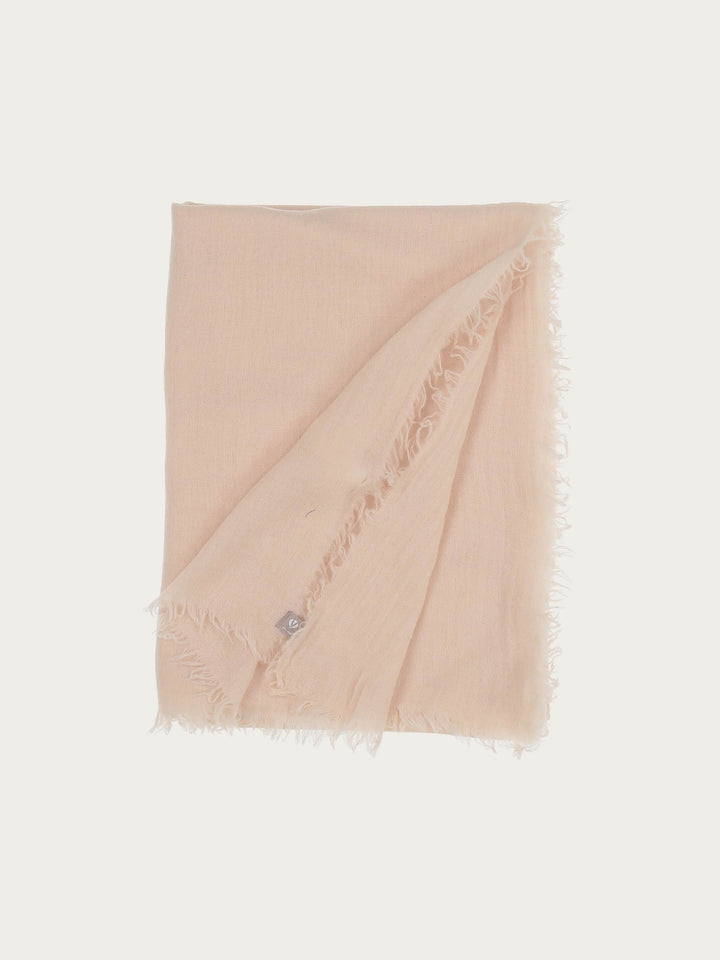 Einfarbige Stola in Seide-Wolle-Mischung