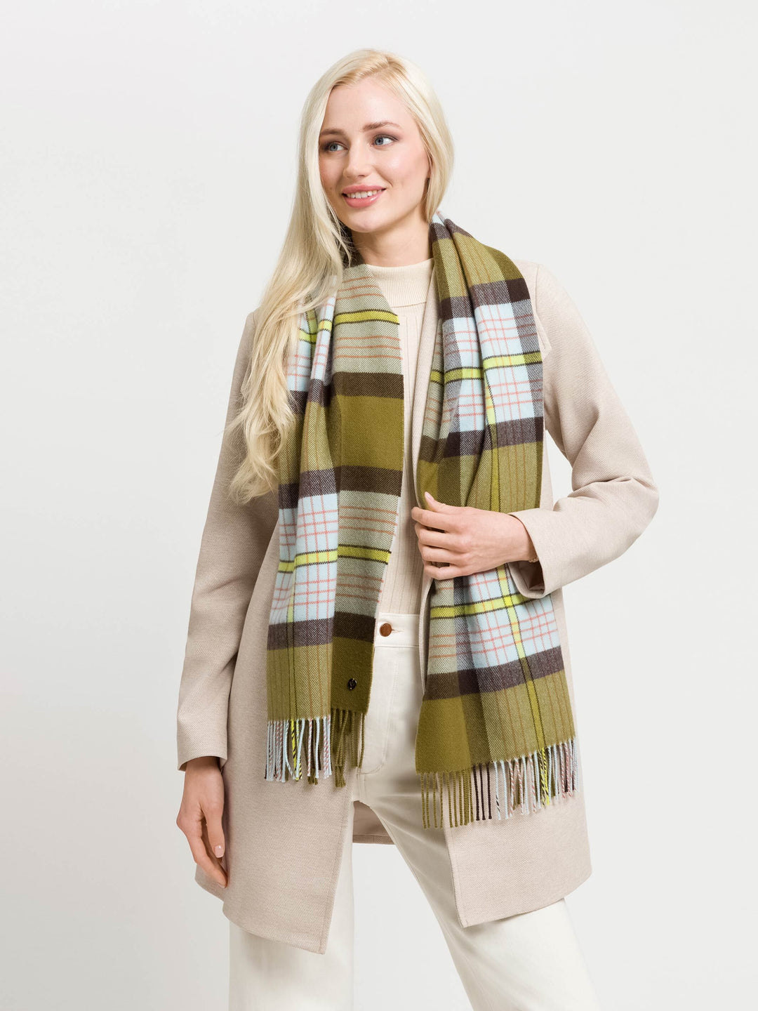 Sustainability Edition - Wollschal mit Box-Karo