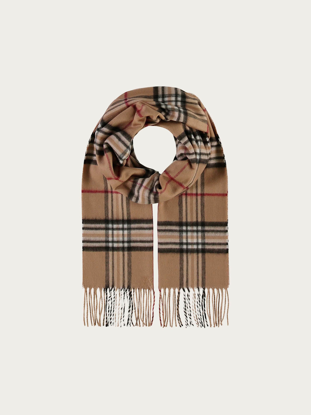 Schmaler Cashmink-Schal mit FRAAS Plaid Karo