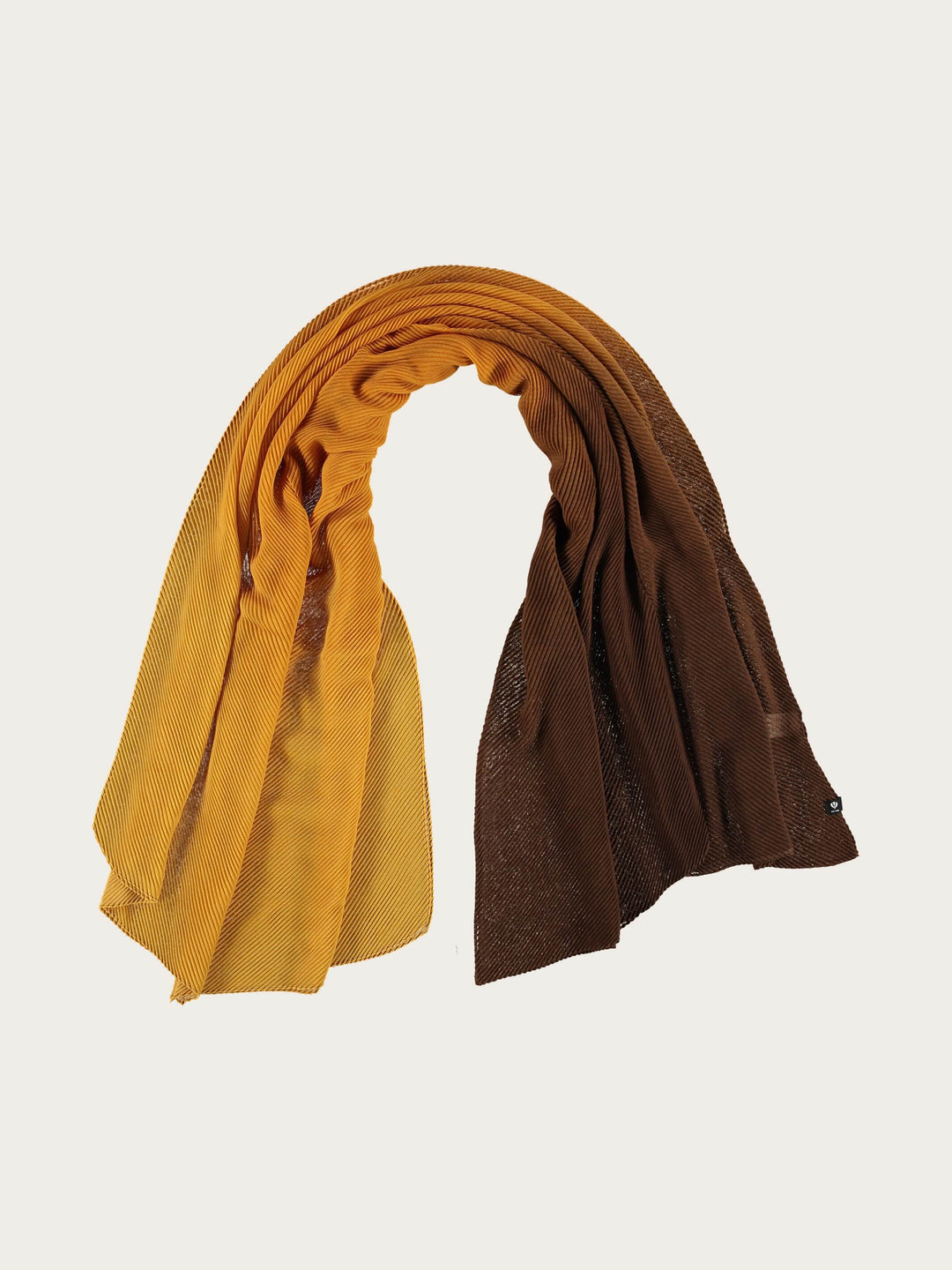 Plissee-Stola mit Ombré-Effekt