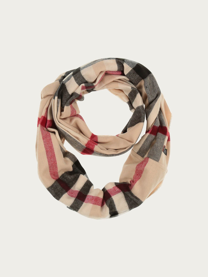 Schmaler Cashmink-Loop mit FRAAS Plaid Karo