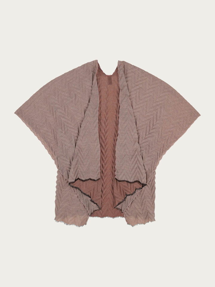 Plissierter Damen Poncho