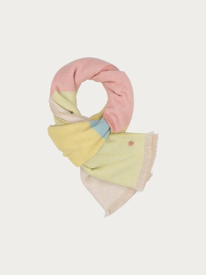 Kaschmirstola mit Block-Karos