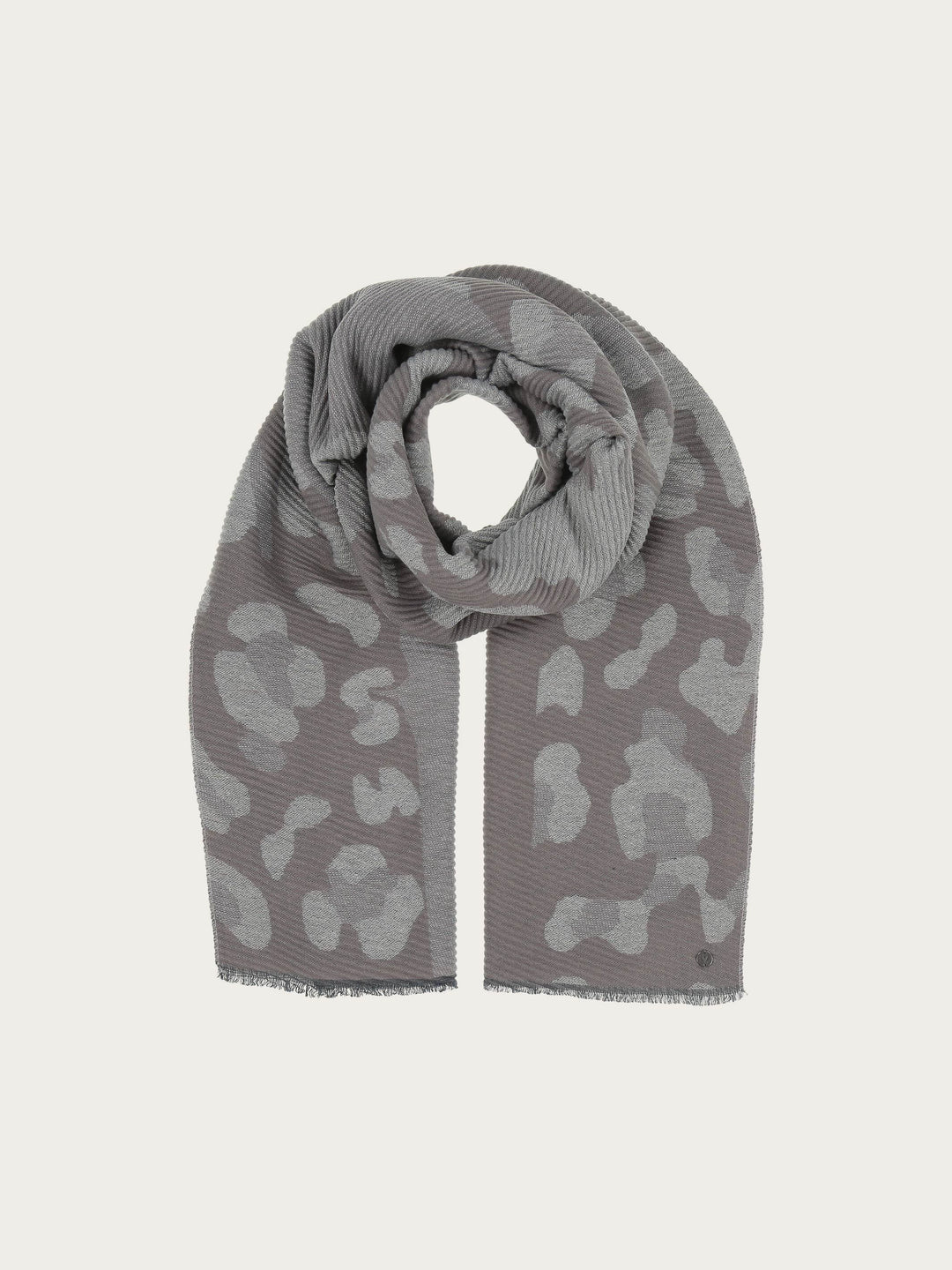 Plissee-Schal mit Animal-Design