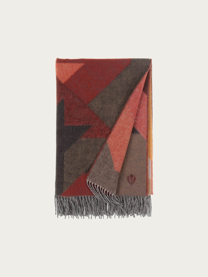 Cashmink-Decke mit Hahnentritt-Design - Made in Germany