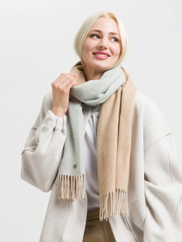 Sustainability Edition - Zweifarbiger Schal in Wollmischung