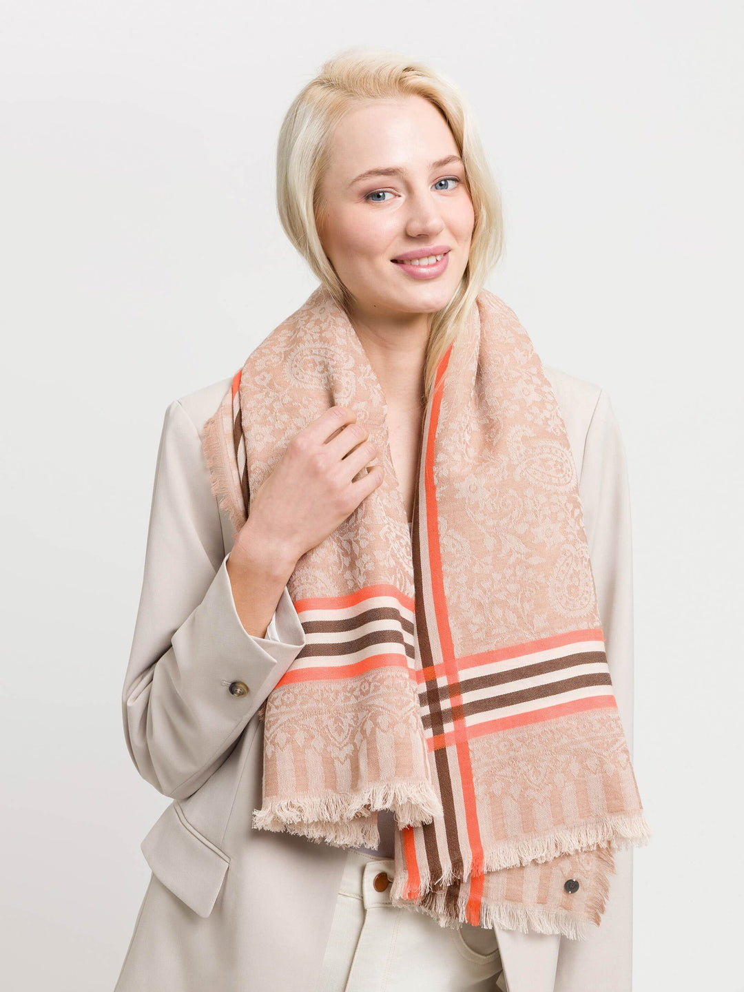 Tuch mit Paisley-Muster in Wollmischung