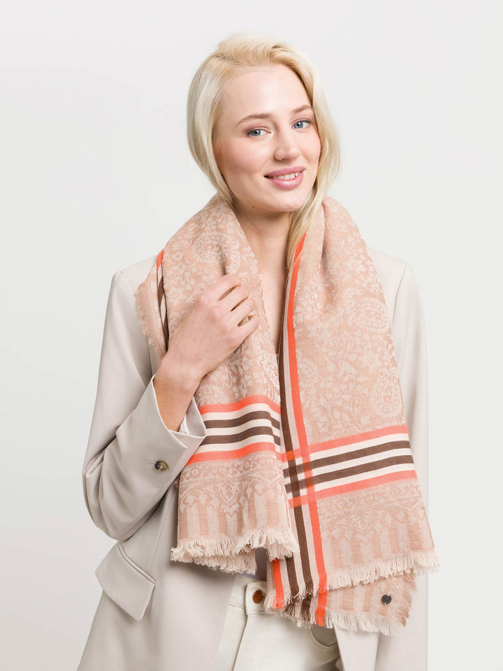 Tuch mit Paisley-Muster in Wollmischung