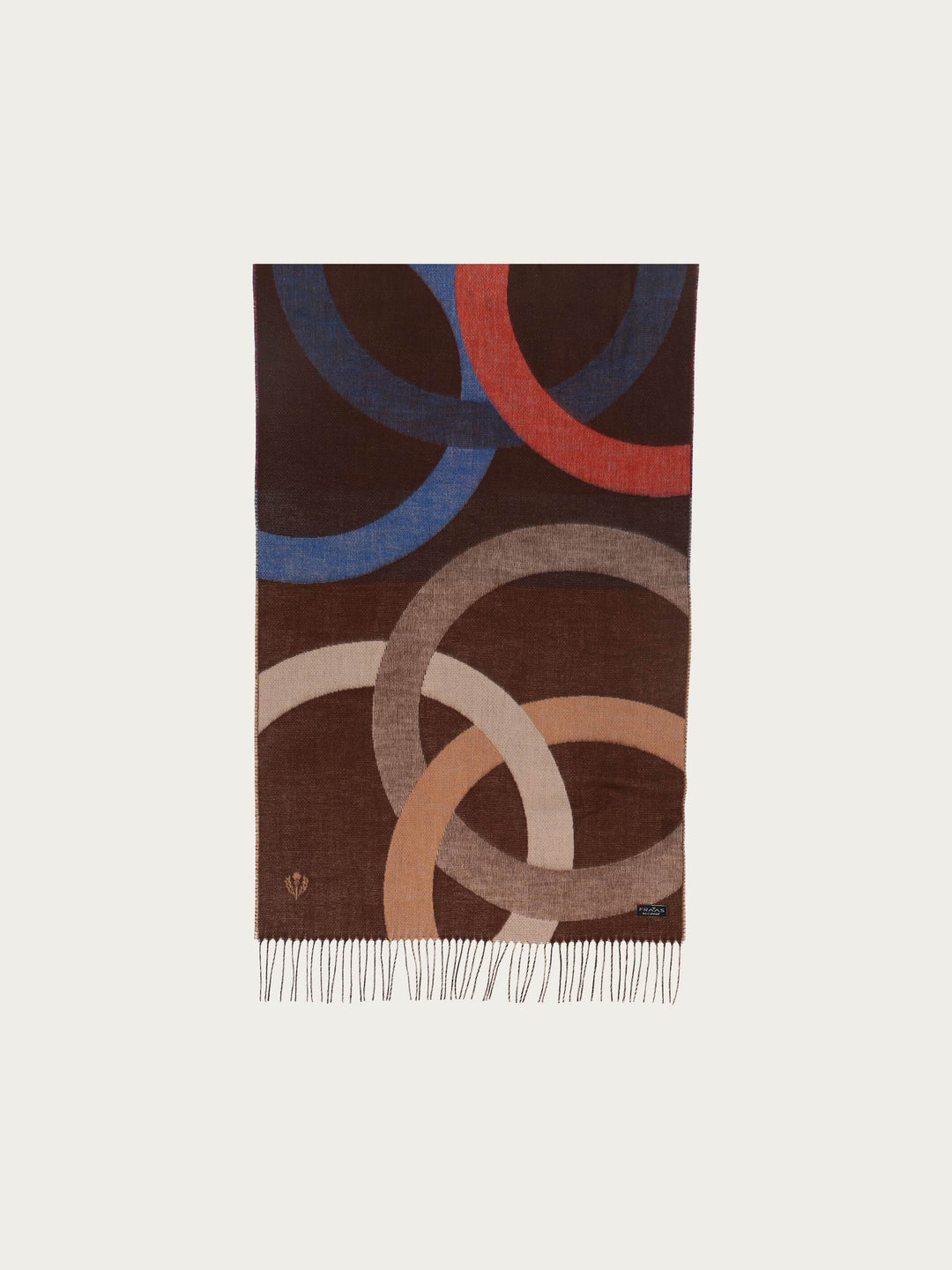 Cashmink-Schal mit XL-Kreisen