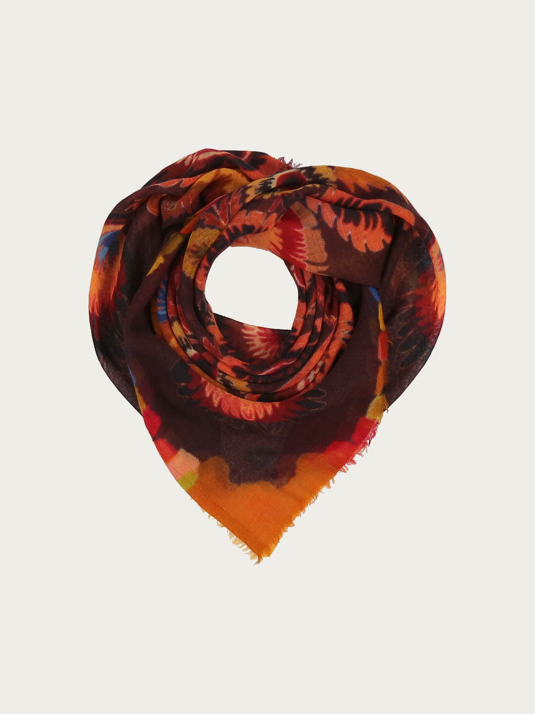 Tuch mit Blumen-Design aus reiner Wolle