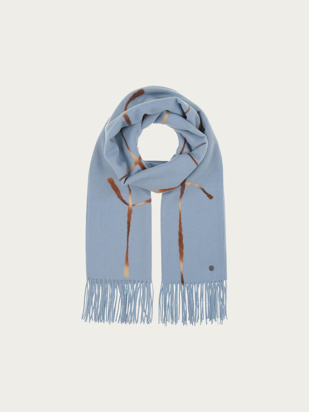 Cashmink-Stola mit Window Pane Karo