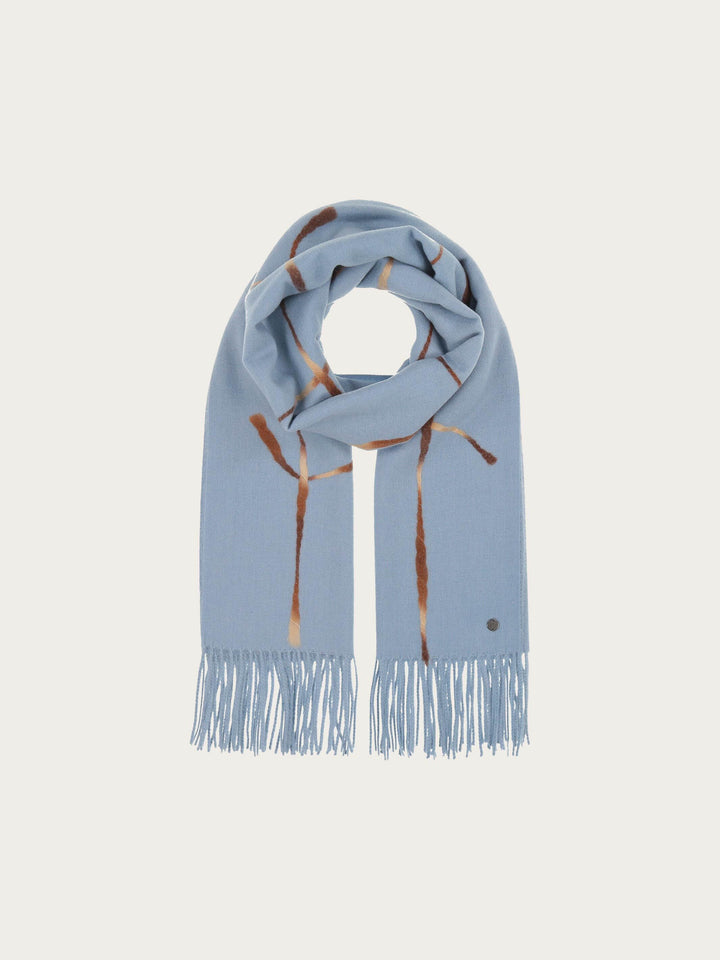 Cashmink-Stola mit Window Pane Karo