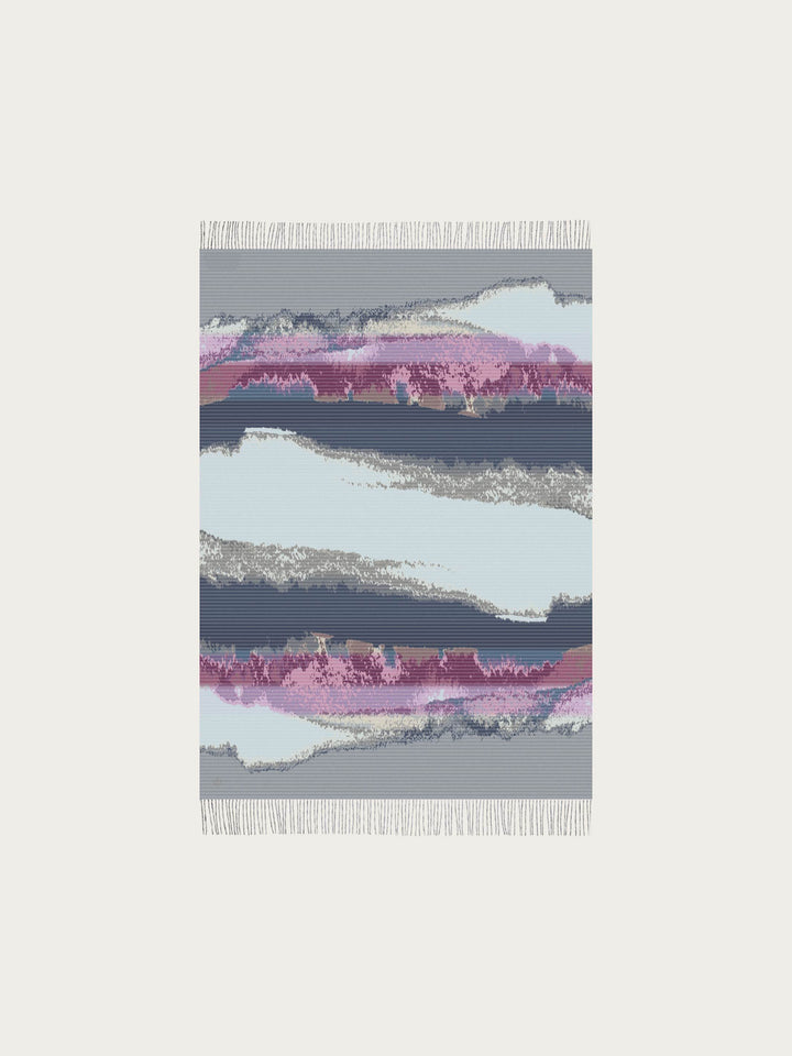 Cashmink-Decke mit Aquarell-Design - Made in Germany