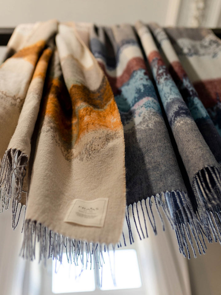 Cashmink-Decke mit Aquarell-Design - Made in Germany