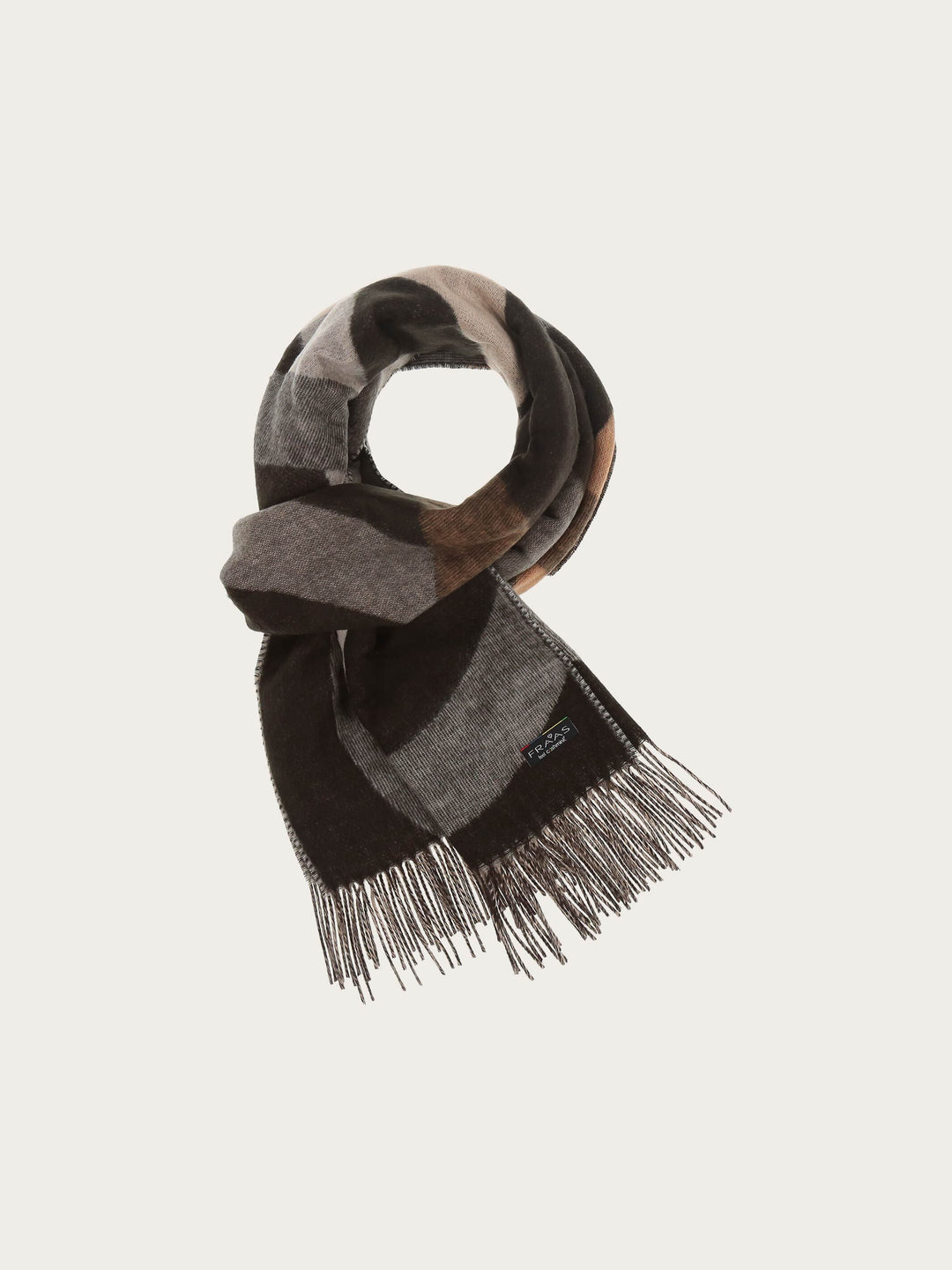 Cashmink-Schal mit XL-Kreisen